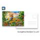 0.6mm PET 3D Postcard Animation Picture CMYK Printing Tiget Pattern Tear - Proof