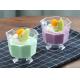 4oz 120ml Octagon Mousse Plastic Dessert Cups Goblet Shape