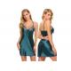 V Neck Ice Silk Lingerie Sexy Women Pajamas Satin Sleeveless Pullover Style