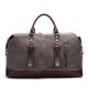 Leather Tote Travel Duffel Bag Expandable Weekender Overnight Bag Canvas Large