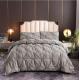 100% Polyester Solid Color Fern Flower Craft Duvet Bedding Set for Homeuse Plain Style
