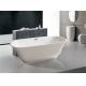 Solid Surface Small Freestanding Soaking Tub Gross Weight 46.5kg Customized Color