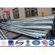 Double Or Single Circuit 16M 32M Steel Power Pole Transmission For Overhead Line Steel Tower