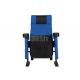 Blue Acrylic Fabric Cinema Chair Theater Movie Seating For Commercial Use