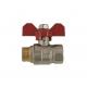 Corrosion Resistant Brass Gas Valve Smooth Surface Chrome Plated
