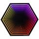 Colorful Customized 3d Magic Infinity Mirror Multi Layer Neon Sign