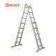 Lightweight   Aluminum Telescopic Ladder 4x5  EN131 Aluminum Extension Ladder