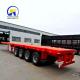 3axles 40ton Flatbed Cargo Transportation Container Delivery Semi Trailer Wabco Valve