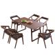 European Style Wood Furniture Square Dining Table
