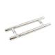 Stainless Steel Pull Door Handle For Glass Door H Shape 38mm 32mm 25mm Dia