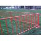 Flat Feet Metal Round Tube Crowd Control Barrier For Publice Area Events