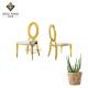 Golden 201 Dining Chairs With Stainless Steel Legs 6.5kg
