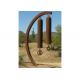 Metal Wind Chime Corten Steel Sculpture , Yard And Garden Art Sculpture