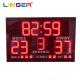 Red Color LED Baseball Scoreboard Included Free Logo Printing