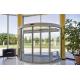 Stadium entrance Remote control  automatic curved sliding door , CE certificated