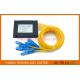 GPON Single Mode Fiber Optic PLC Splitter 1x 8  ,  PLC Splitter Module SC 1.5M