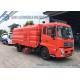 10T Dongfeng Kingrun Street Sweeper Truck With Dry Dust / Wet Dust Suction