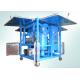 Horizontal Dielectric Insulating Mobile Oil Purifier , Mobile Oil Filtration Unit