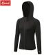 Fitness yoga training run matching color zip-up hoodie quick dry coat