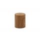 Water Transfer Cosmetic Bottle Cap , Perfume Bottle Lids Wood Grain Printing Aluminum