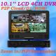 4CH D1 960H 10.1'' LCD All in one CCTV DVR Support PIP internet Mobile Phone surveillance DVR Recorder