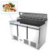 R134A 3 Doors Pizza Prep Table Stainless Steel Salad Chiller