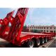 Excavator transport low load trailer  lowboy semi trailers high strength