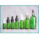 Green Glass Dropper Bottles , 10ml 20ml 30ml E-Liquid Dropper Bottle 
