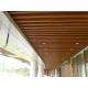 Moth-proof Artistic Wood Plastic Composite Ceiling For Indoor Decoration