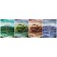 30x40cm Beautiful Four Season Trees Lenticular Flip With 0.6mm PET For Home Decoration