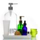 Empty Amber Glass Lotion Pump Bottles Soap Dispensers Bottle Jar Cosmetics Containers