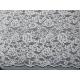 White Bridal Corded Lace Fabric Knitted Cotton Nylon Rayon Lace For Clothing