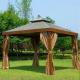 Metal Frame Canopy Outdoor Gazebo Wind Resistant Heat Insulation