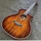 Custom 6 Strings KOA Wood Taylor Style Acoustic Guitar Glossing Finish Body Matt Neck Open Tuner