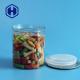 300# 330ml Clear Plastic Jar Sweets Chocolate Peanut Beans Storage With Easy Open End Lid