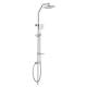 Wall Mount Rainfall Bathroom Shower Set stainless column pipe with ABS handheld shower head function