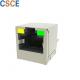 Round Pin PBT RJ45 Modular Jack Withstand Voltage 1000V AC With Yellow / Green LEDs