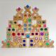 Large Colour Street Wooden Gem Blocks Kids Transparent Windows Blocks Game X Bricks Acrylic Cubes Blocks Baby Stacking T