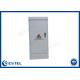 Two Walls Galvanized Steel Outdoor Electronics Cabinet Anti Theft Three Point Lock