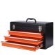 2 Drawers Small Mobile Tool Cabinets Black Cold Rolled Steel