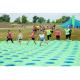 Challenge Green Inflatable Obstacle Course Part Race for Run Mattress