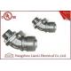 3/4UL Listed Liquid Tight Malleable Iron Steel Lock Insulated Flexible Connector Galvanized 45 Degree